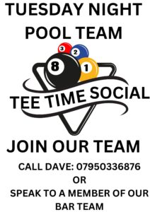 TUESDAY NIGHT POOL TEAM